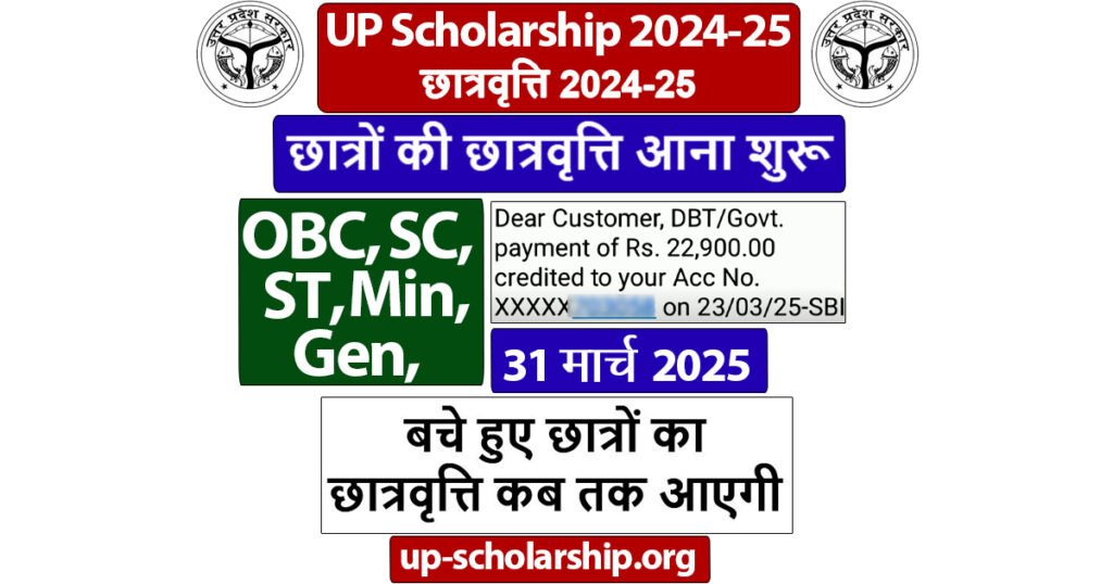 UP Scholarship Latest News Today 2024