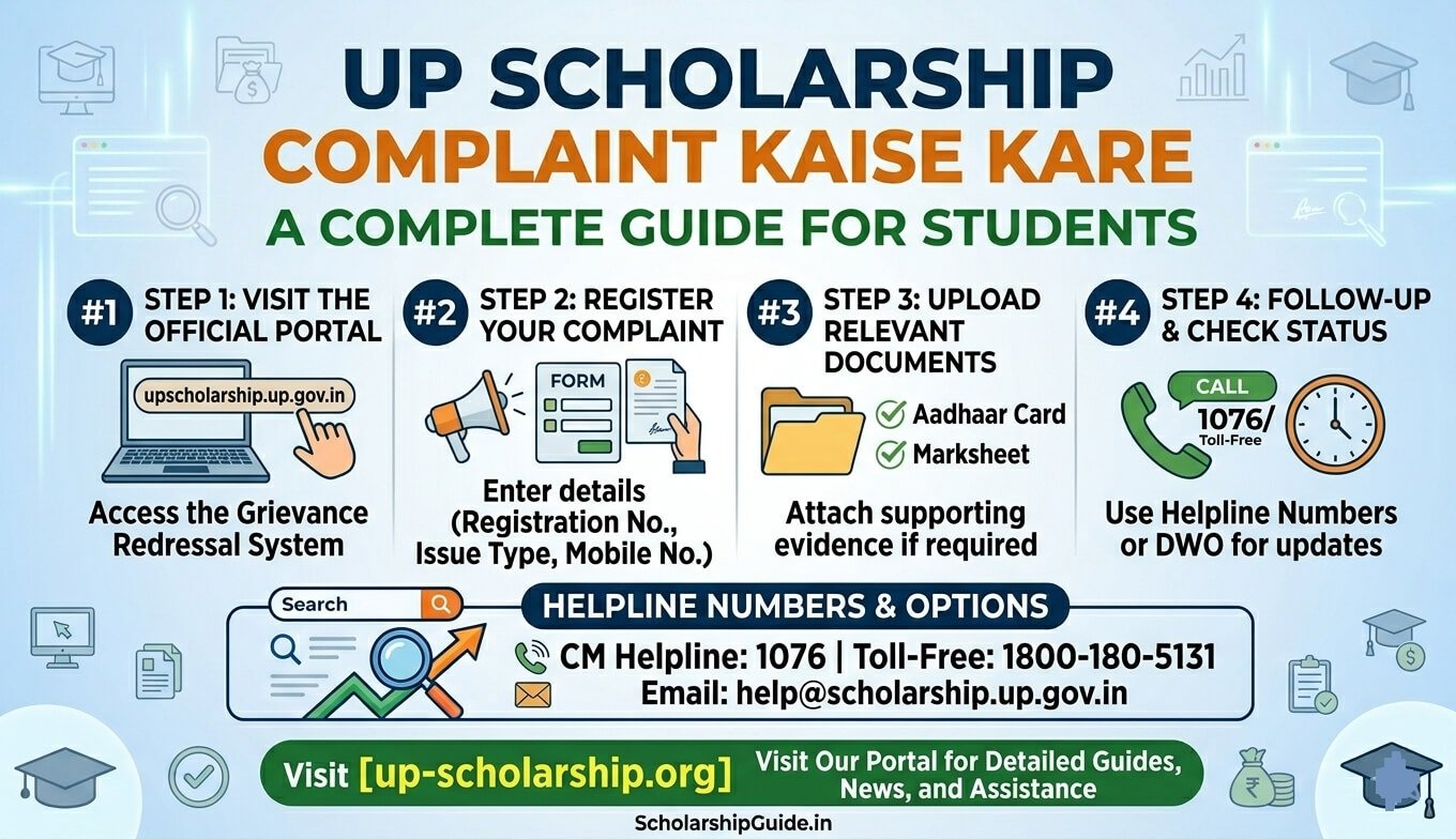 UP Scholarship Complaint Kaise Kare