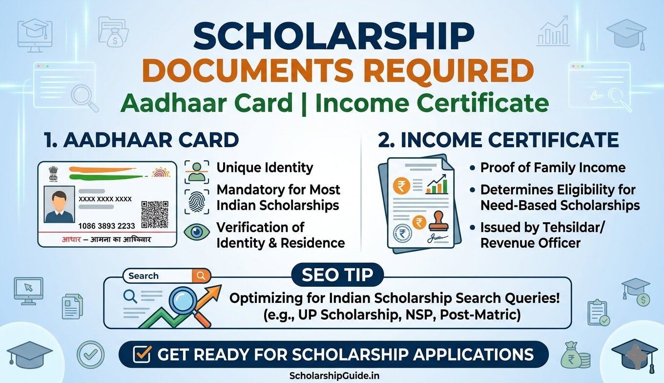 scholarship-documents-required-aadhaar-income-certificate
