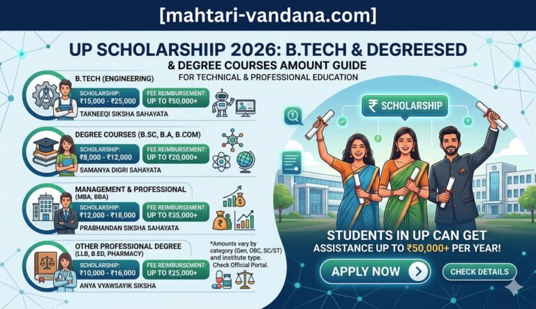 up-scholarship-amount-btech-degree-courses-list