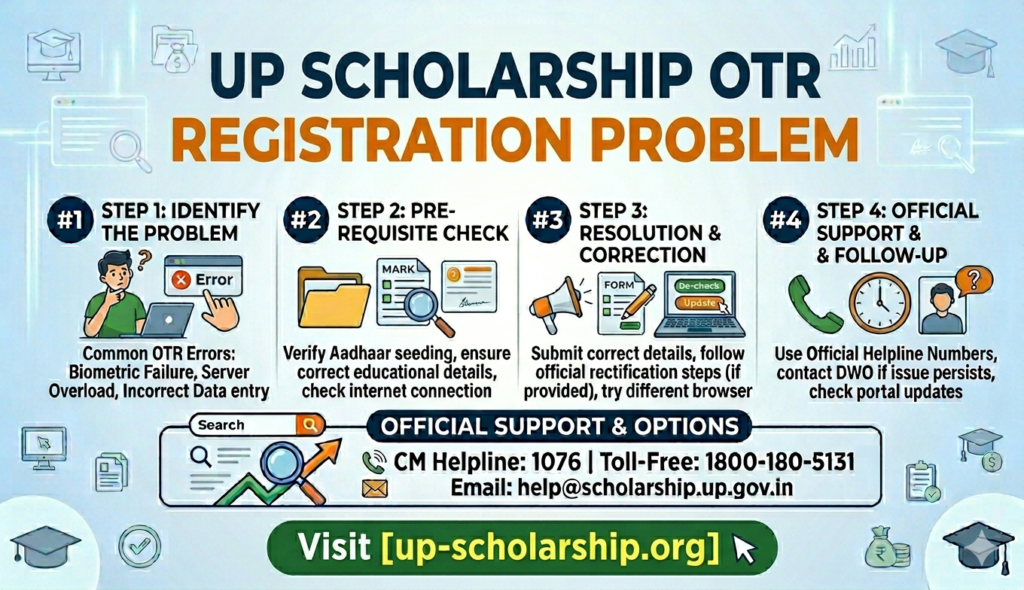 UP Scholarship OTR Registration Problem