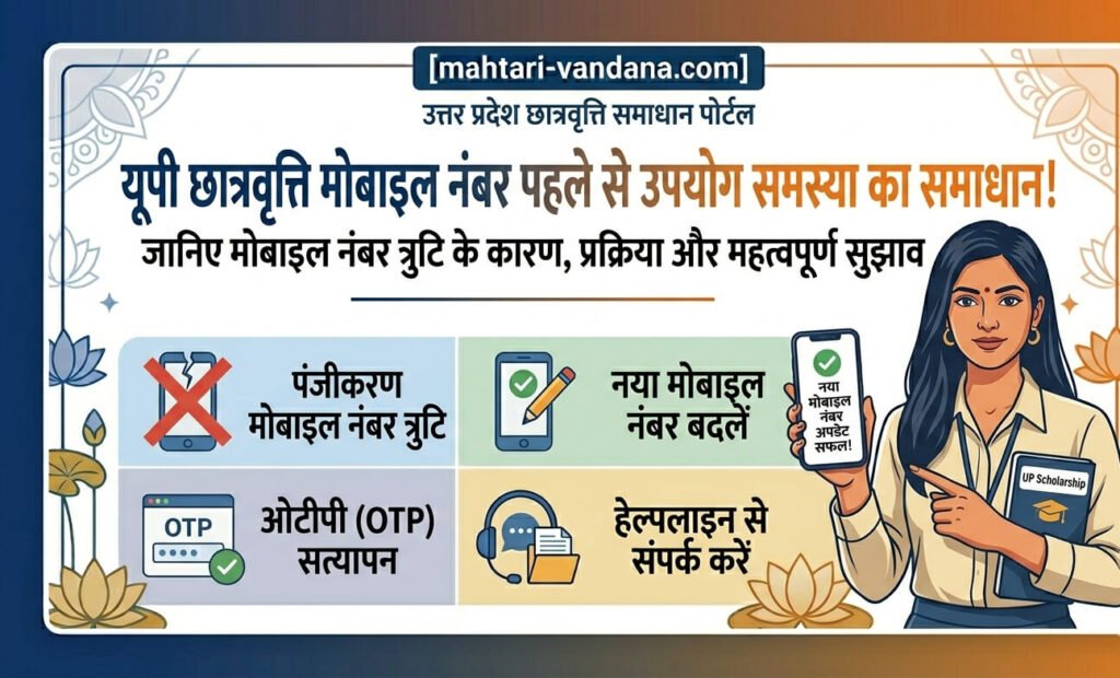 up-scholarship-mobile-number-already-used-problem-solved