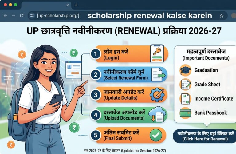 up-scholarship-renewal-kaise-karein