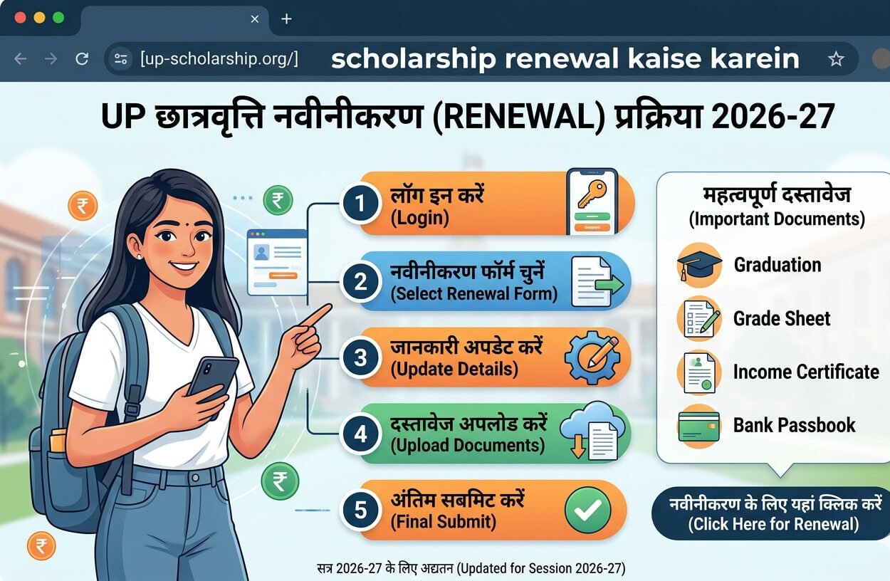 up-scholarship-renewal-kaise-karein